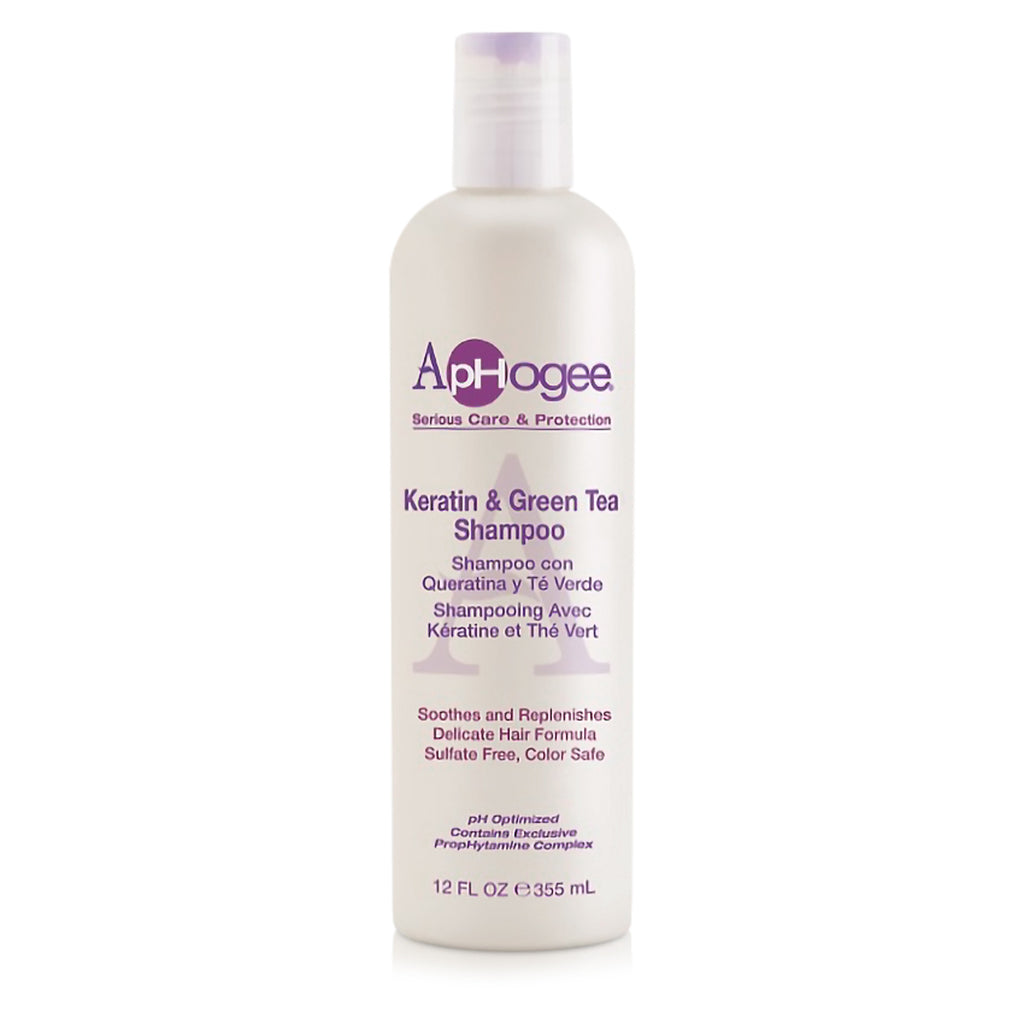 APHOGEE KERATIN & GREEN TEA SHAMPOO 12oz-Aphogee- Hive Beauty Supply