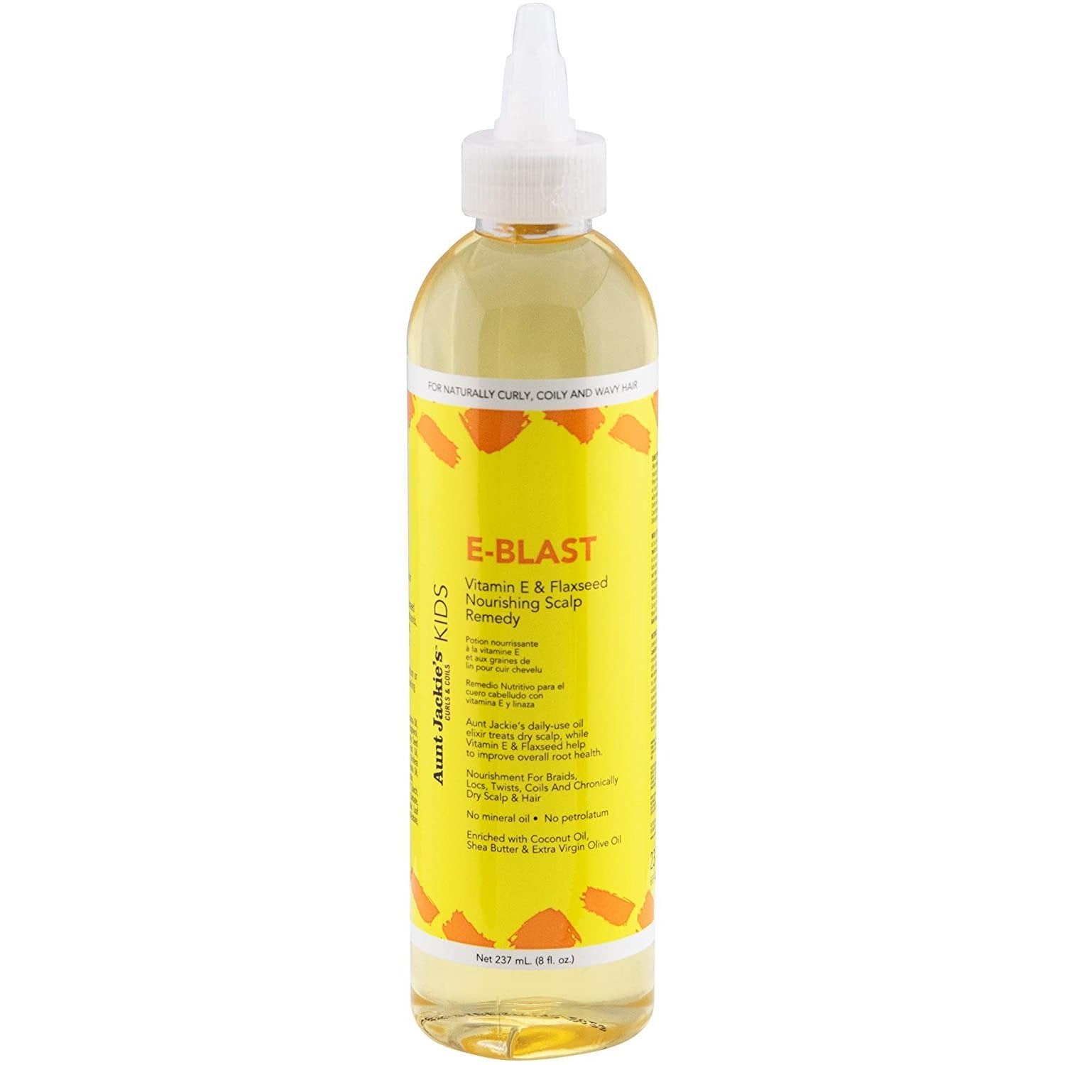 Aunt Jackie's Girls E-Blast, Enriched with Vitamin E and Flaxseed Nourishing Scalp Remedy 8oz-Aunt Jackie's- Hive Beauty Supply
