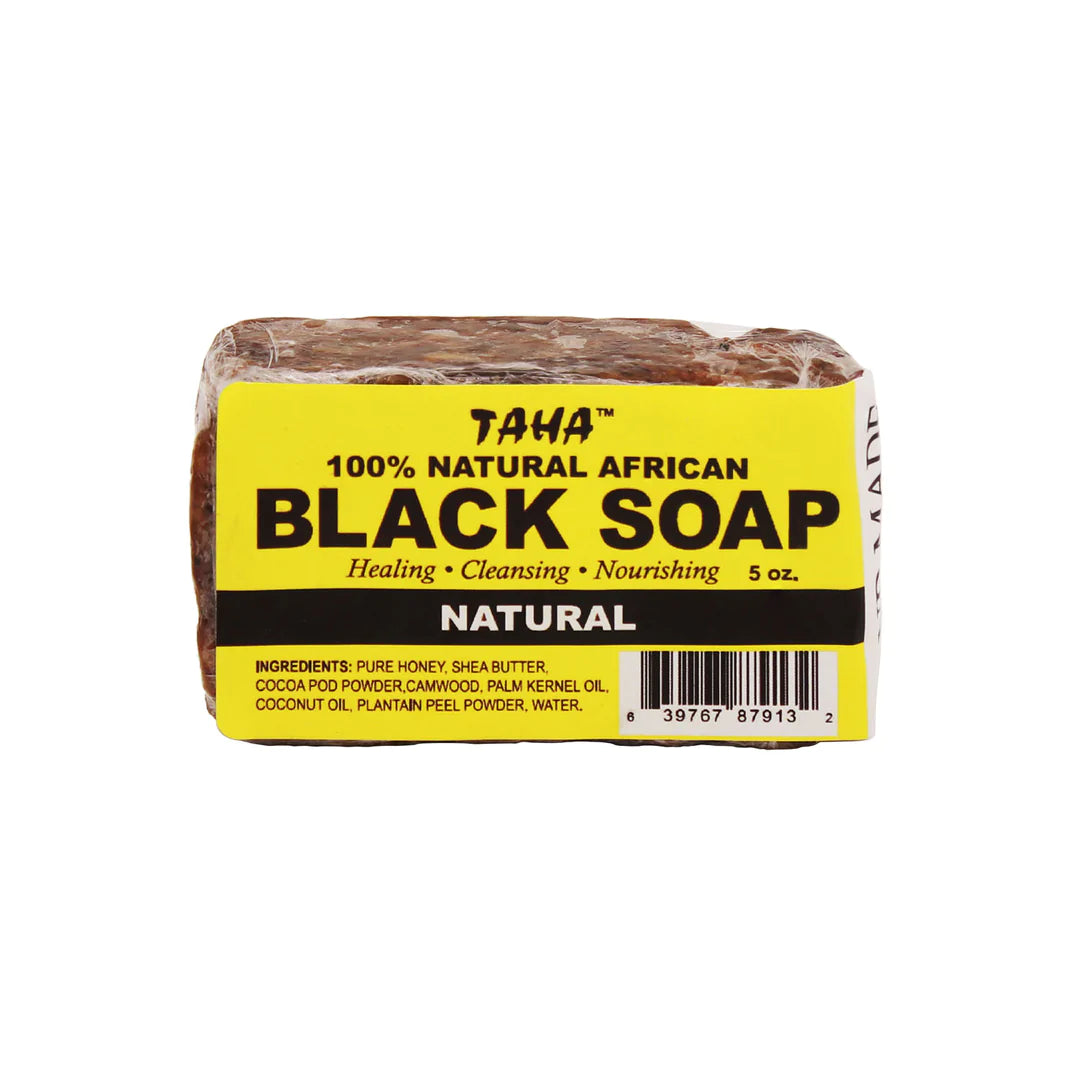 TAHA 100% AFRICAN BLACK SOAP 5oz
