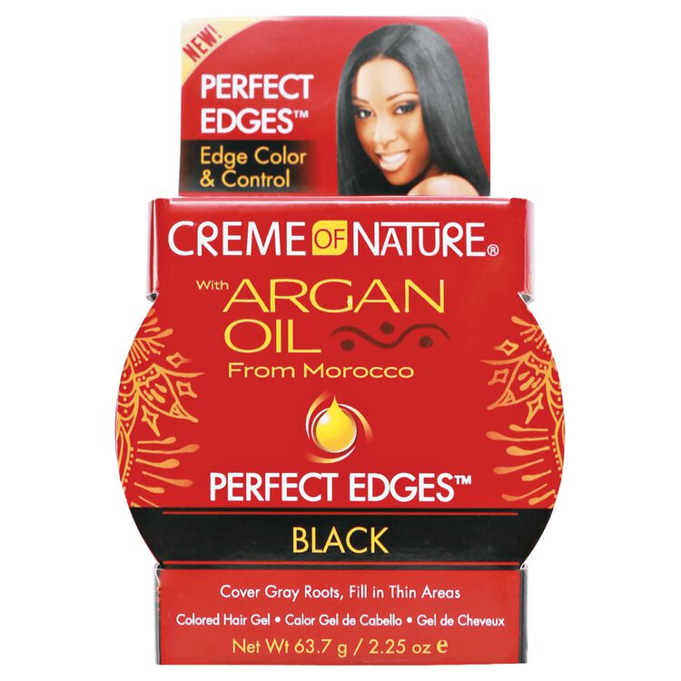CREME OF NATURE EDGE CONTROL BLACK 2.25oz Argan Oil