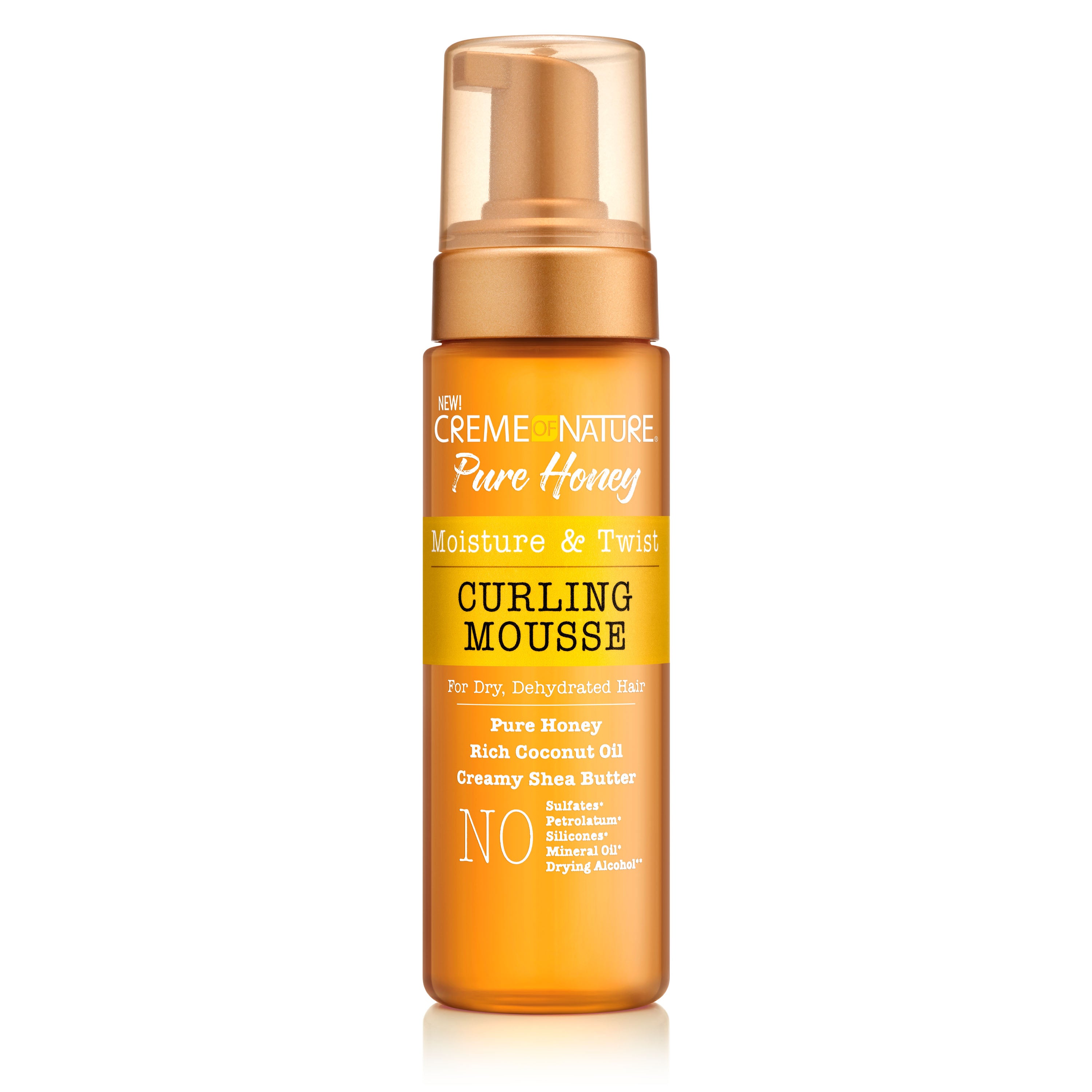 CREME OF NATURE PURE HONEY MOISTURE & TWIST CURLING MOUSSE 7oz