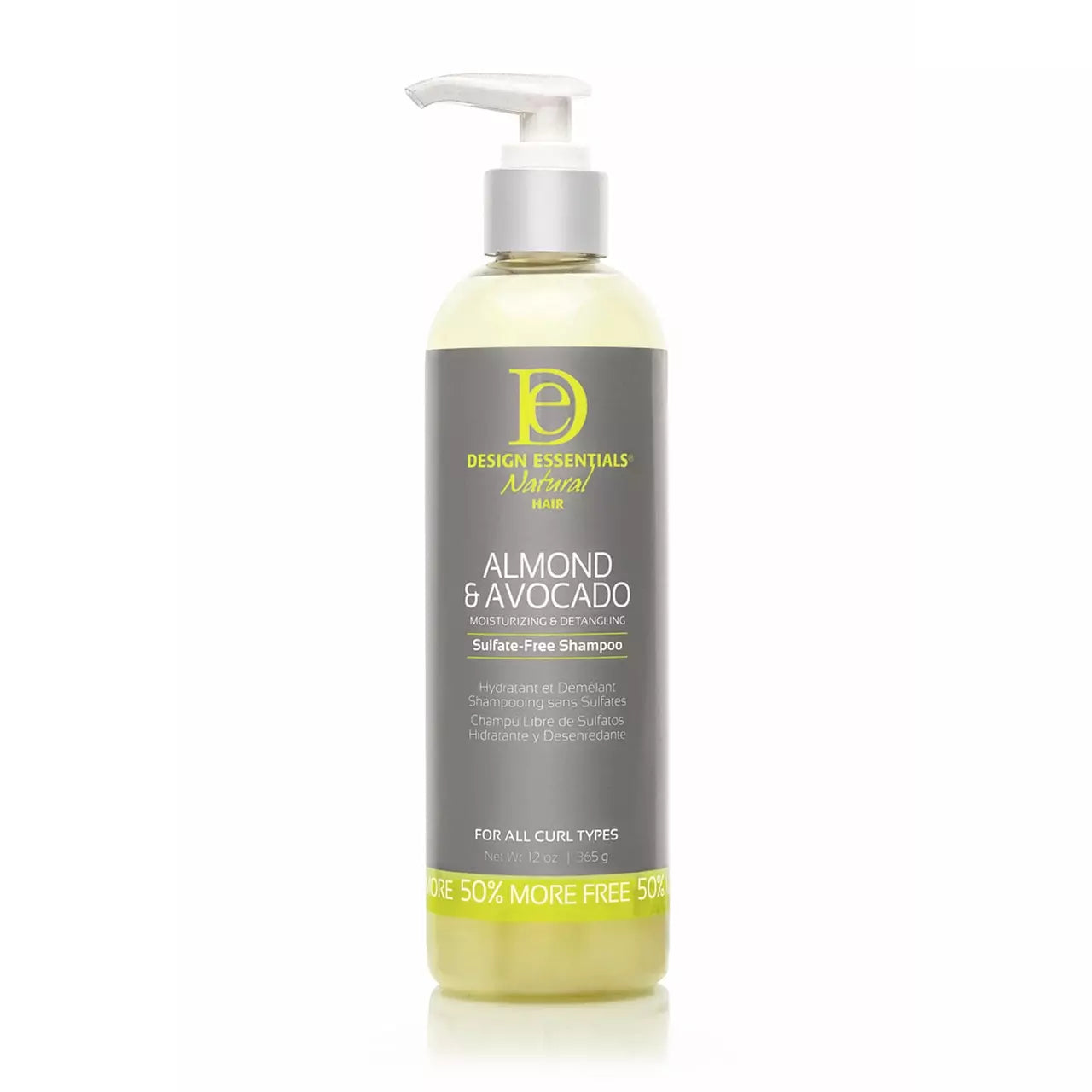 DESIGN ESSENTIAL ALMOND AVOCADO SHAMPOO 12oz Bonus-Design Essentials- Hive Beauty Supply