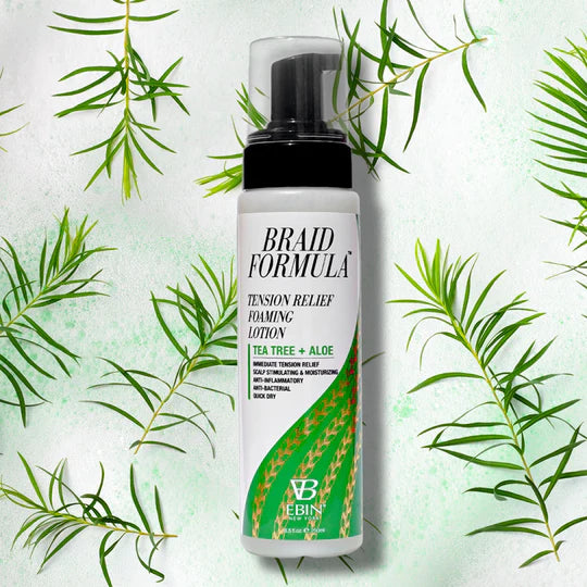 EBIN BRAID FORMULA TENSION RELIEF FOAMING LOTION TEA TREE