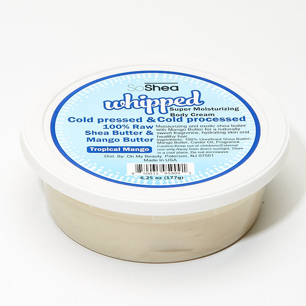 SOSHEA WHIPPED SHEA BUTTER TROPICAL MANGO 6.25oz