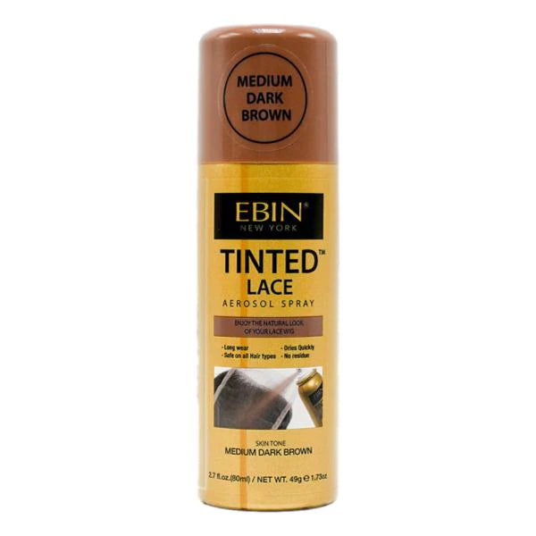 EBIN TINTED LACE SPRAY MEDIUM DARK BROWN 3.48oz