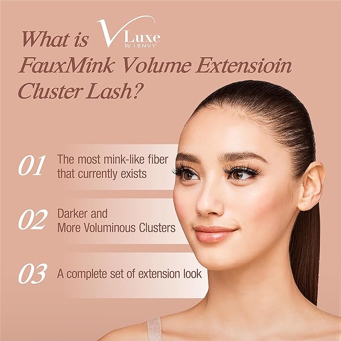 VLUXE BY I-ENVY FAUX MINK VOLUME EXTENSION LONG