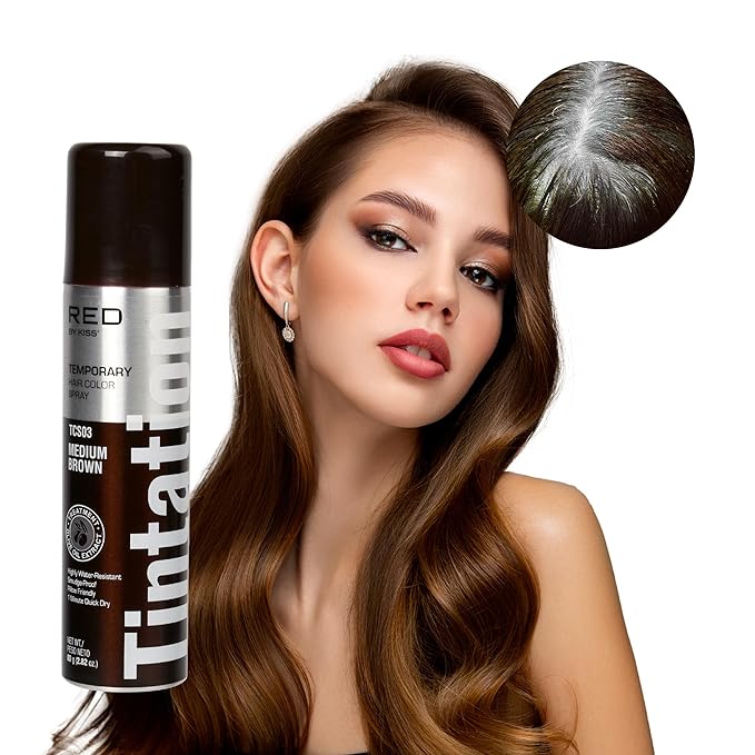 RED BY KISS TINTATION COLOR SPRAY MEDIUM BROWN 2.82oz
