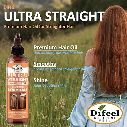 DIFEEL 99% NAT PREMIUM HAIR OIL ULTRA STRAIGHT 8oz