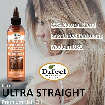 DIFEEL 99% NAT PREMIUM HAIR OIL ULTRA STRAIGHT 8oz