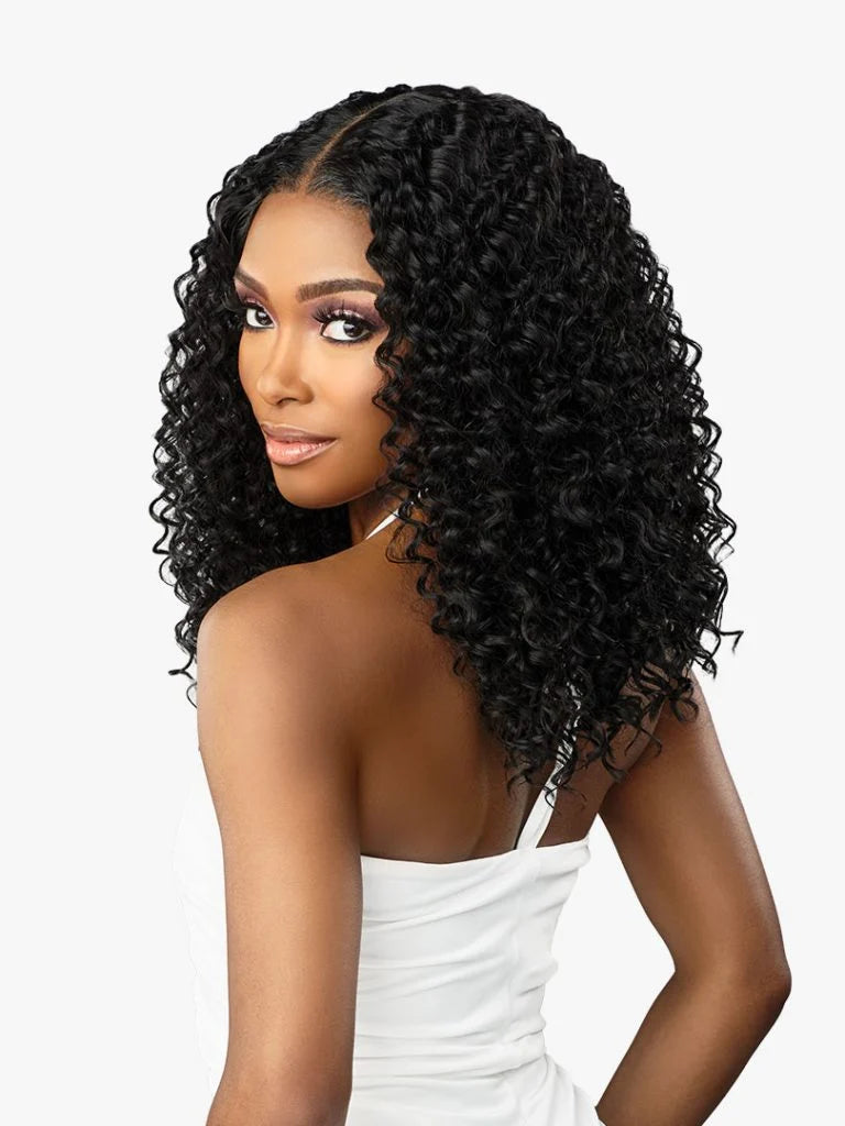 BUTTA LACE WIG HH BLEND WATER WAVE 16" #BALAYAGECHOCOLATE