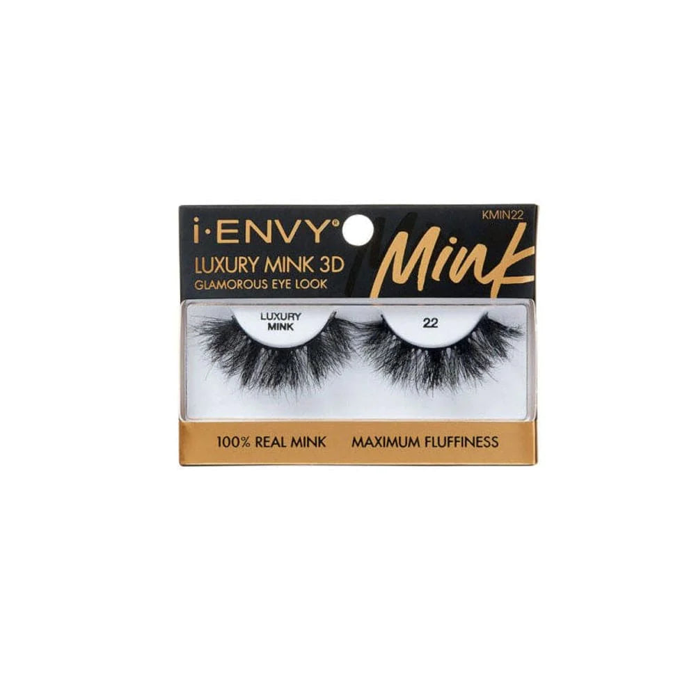 KISS I-ENVY LUXURY MINK 3D LASHES #22
