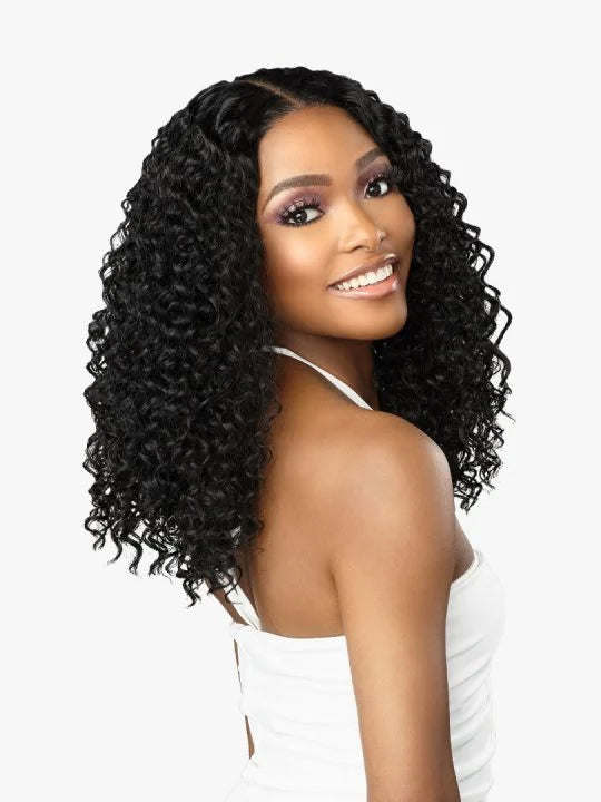 BUTTA LACE WIG HH BLEND WATER WAVE 16" #T4/WINE