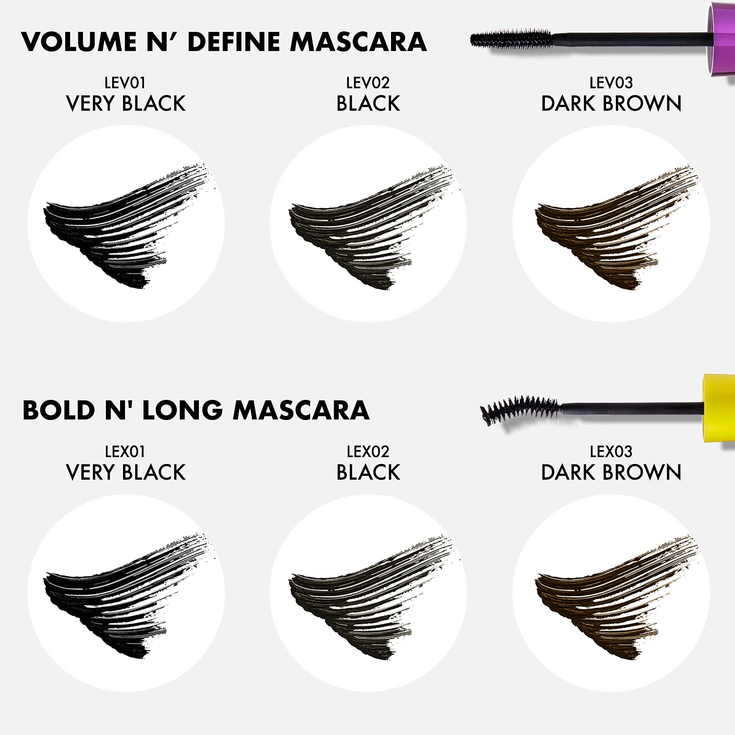 I-ENVY BOLD-N'-LONG MASCARA #DARK BROWN