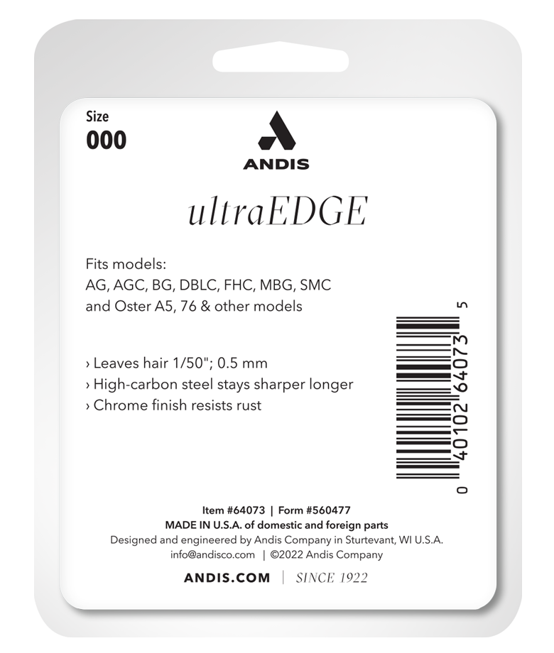 ANDIS ULTRA EDGE 000 BLADE .5MM