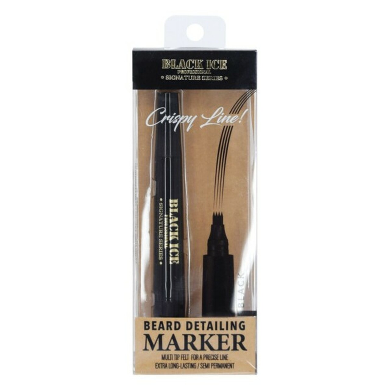 BLACK ICE CRISPY LINE BEARD MARKER BLACK