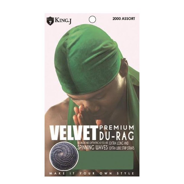 Duraj KING. J PREMIUM VELVET DURAG #ASSORTED | Hive Beauty Supply