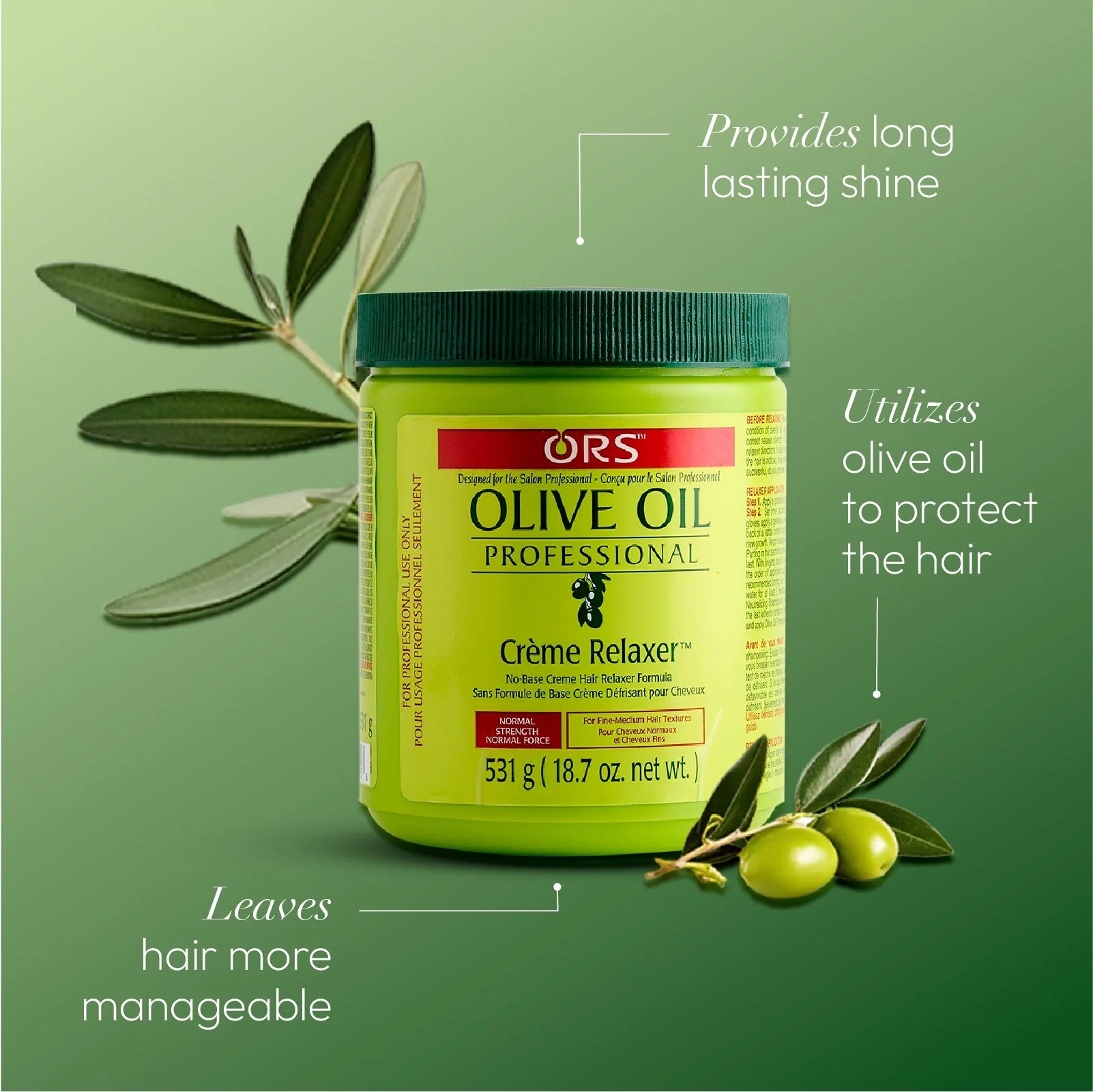 ORS OLIVE OIL PROFESSIONAL CREME RELAXER  EXTRA STRENGTH 18.7oz