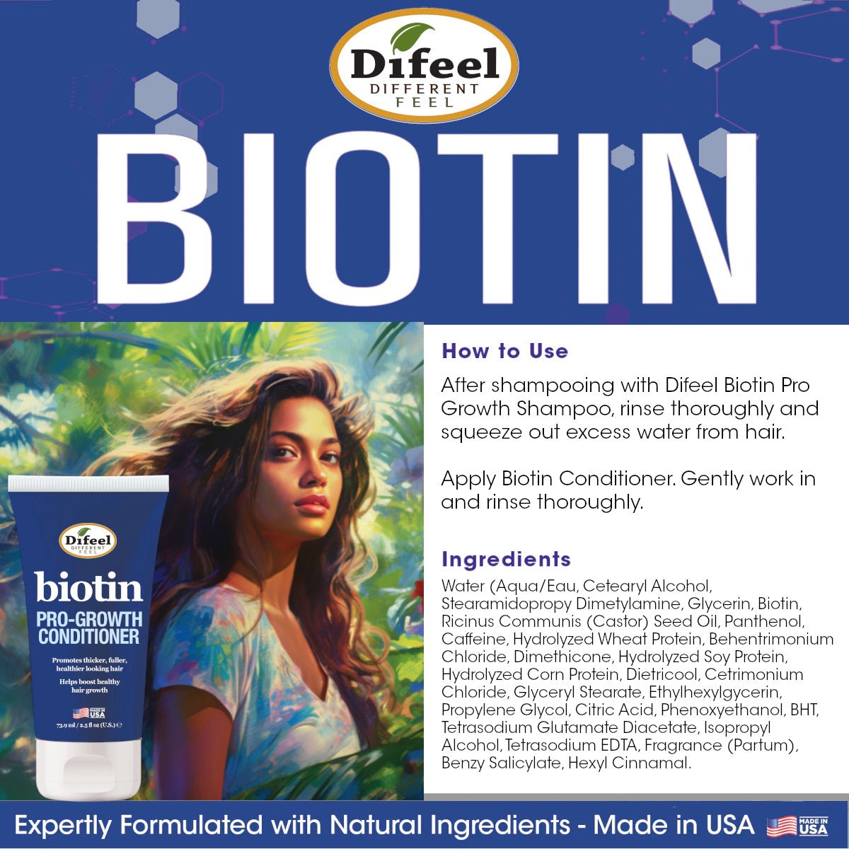 DIFEEL BIOTIN PRO-GROWTH CONDITIONER 2.5oz