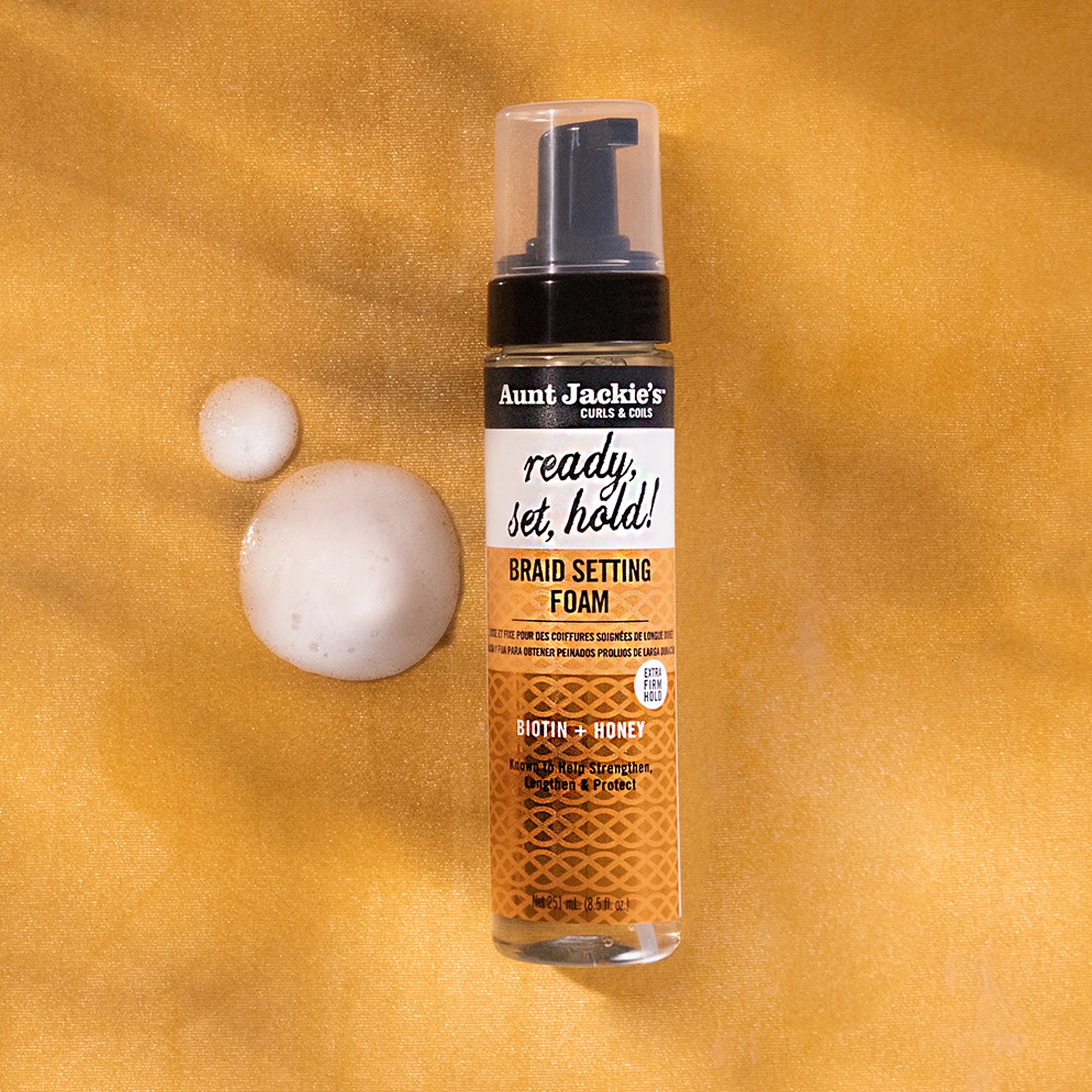 AUNT JACKIE'S "READY, SET, HOLD!" BRAID SETTING FOAM 8.5oz