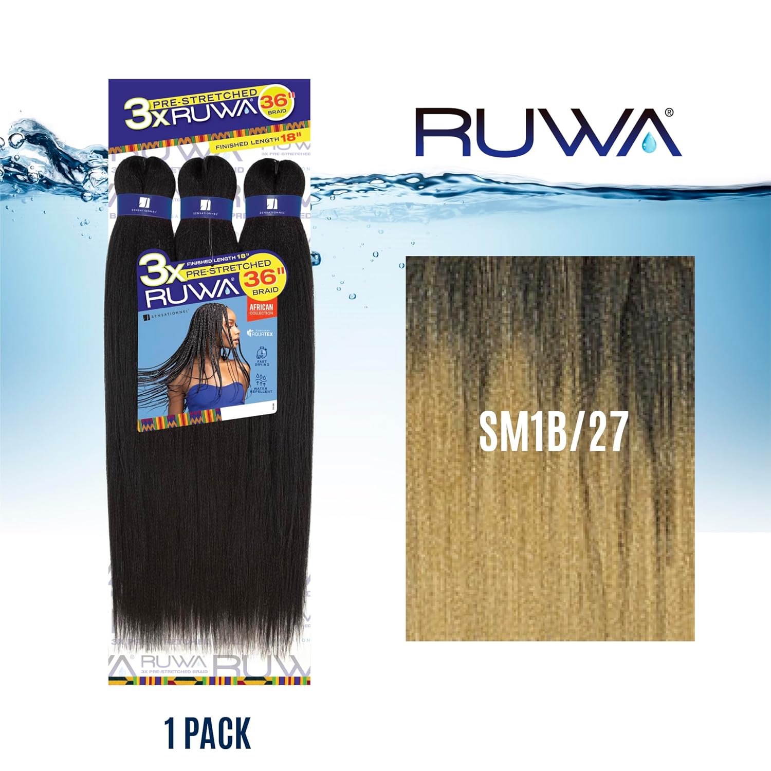 SENSATIONNEL PRE-STRETCHED 3X RUWA 36" #SM1B/27