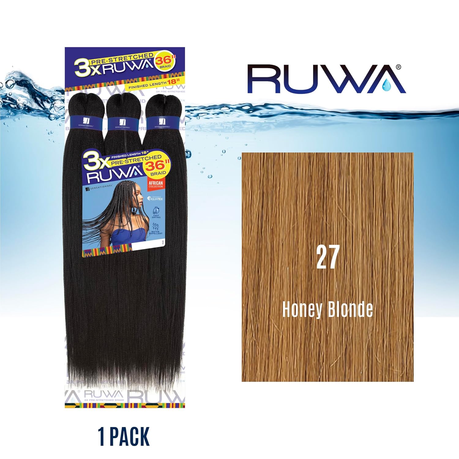 SENSATIONNEL PRE-STRETCHED 3X RUWA 36" #27