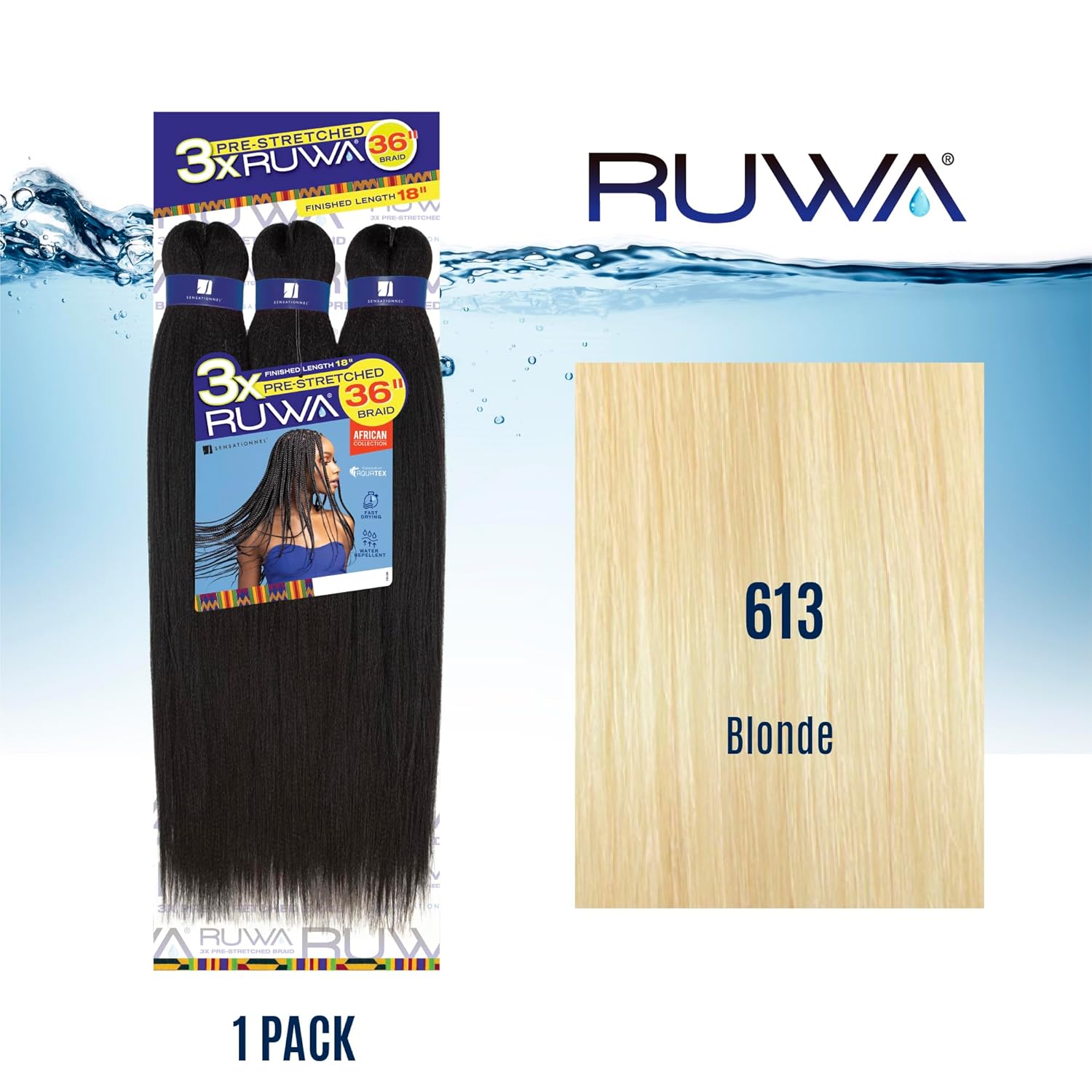 SENSATIONNEL PRE-STRETCHED 3X RUWA 36" #613
