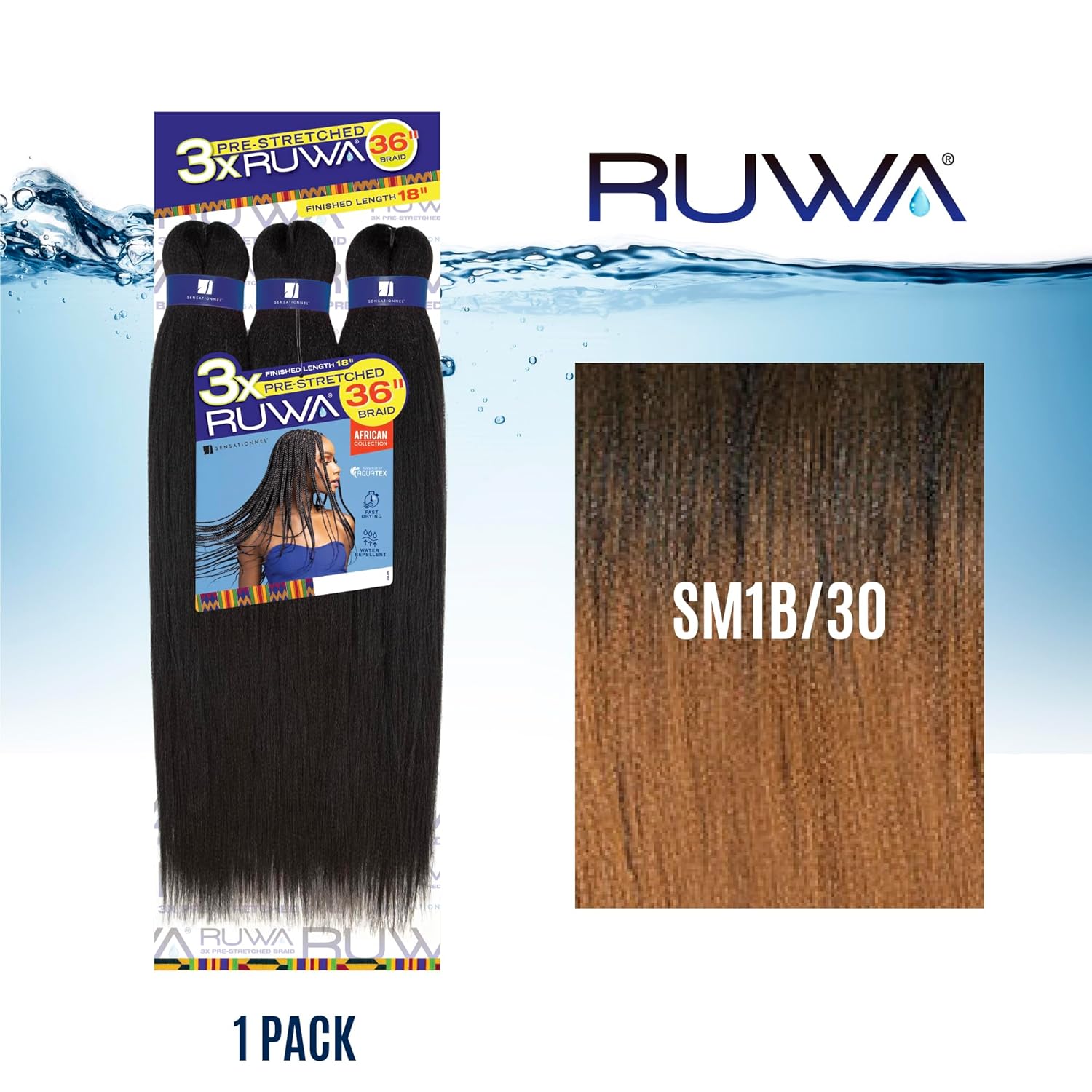 SENSATIONNEL PRE-STRETCHED 3X RUWA 36" #SM1B/30