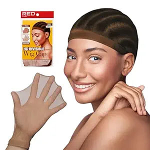 RED BY KISS HD INVISIBLE WIG CAP 2pcs #DARK BROWN