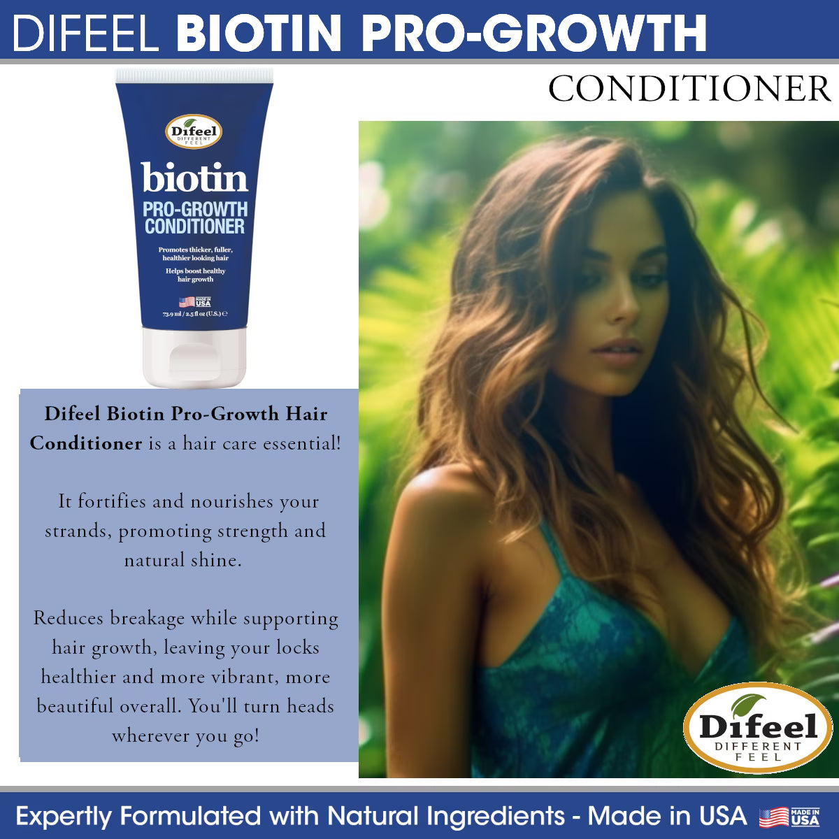 DIFEEL BIOTIN PRO-GROWTH CONDITIONER 2.5oz