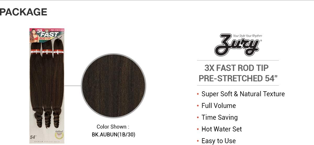 ZURY 3X FAST ROD TIP BRAID HAIR