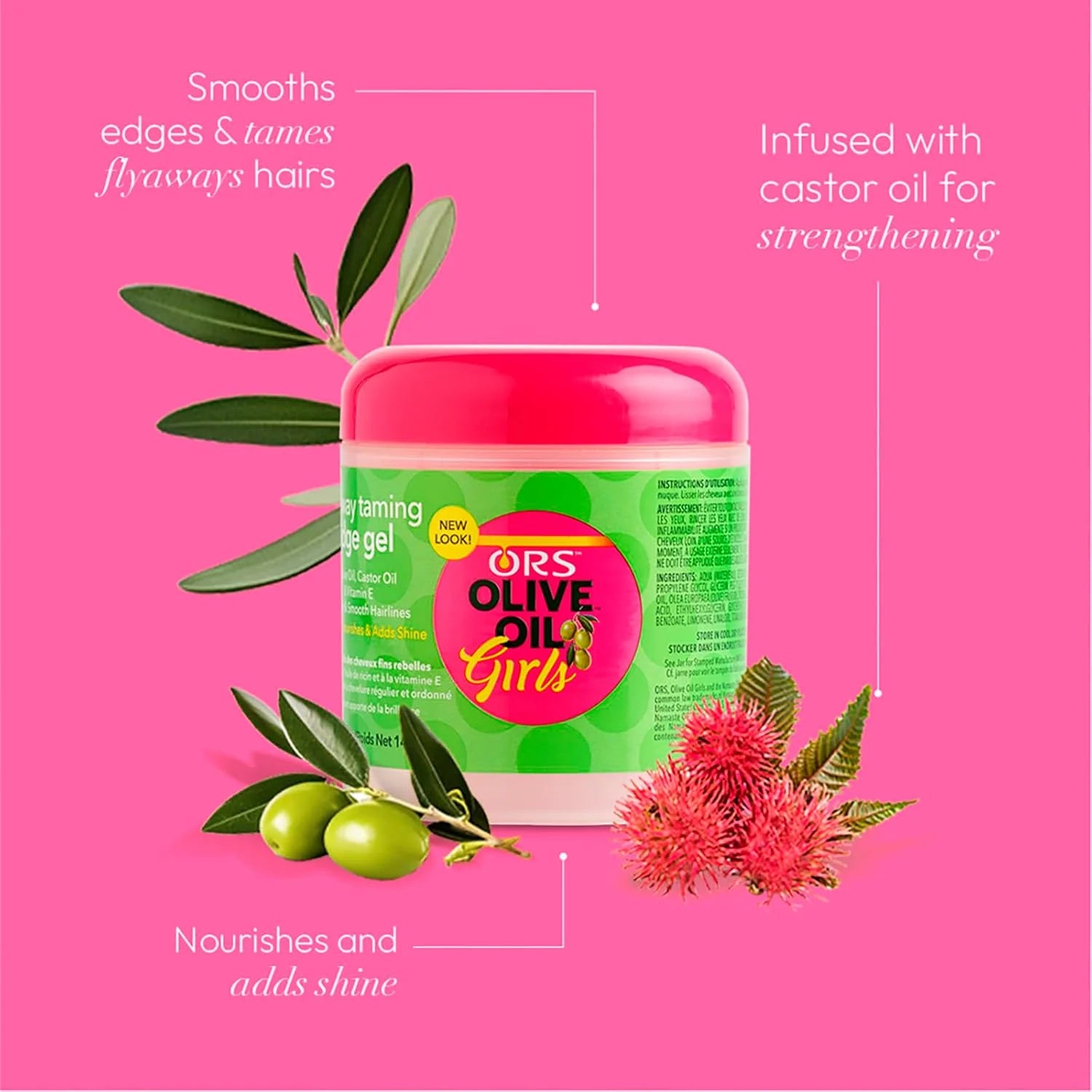 ORS OLIVE OIL  GIRLS TAMING HAIR GEL 5 oz