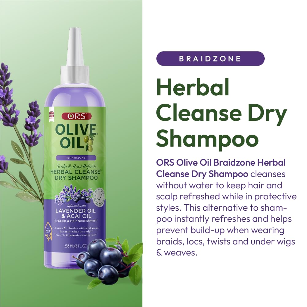ORS OLIVE OIL HERBAL CLEANSE "DRY SHAMPOO" 8oz
