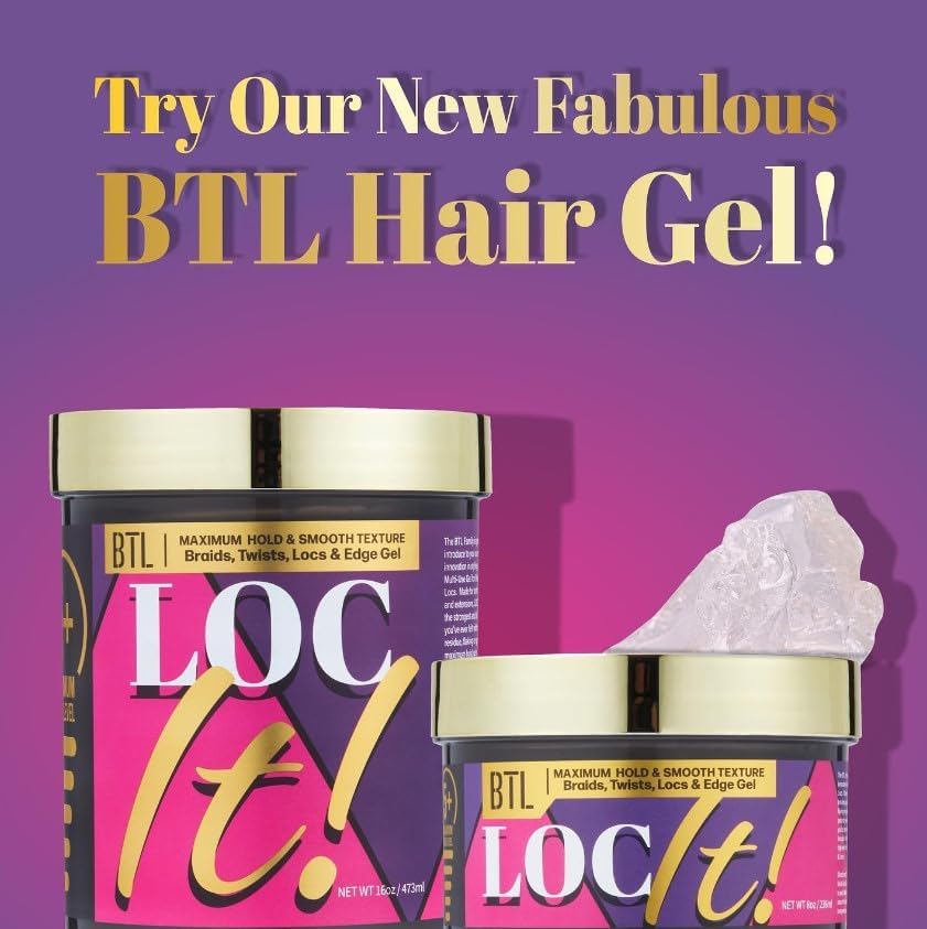 BTL LOC IT! 5+ MAX HOLD BTL& EGDE GEL 16oz