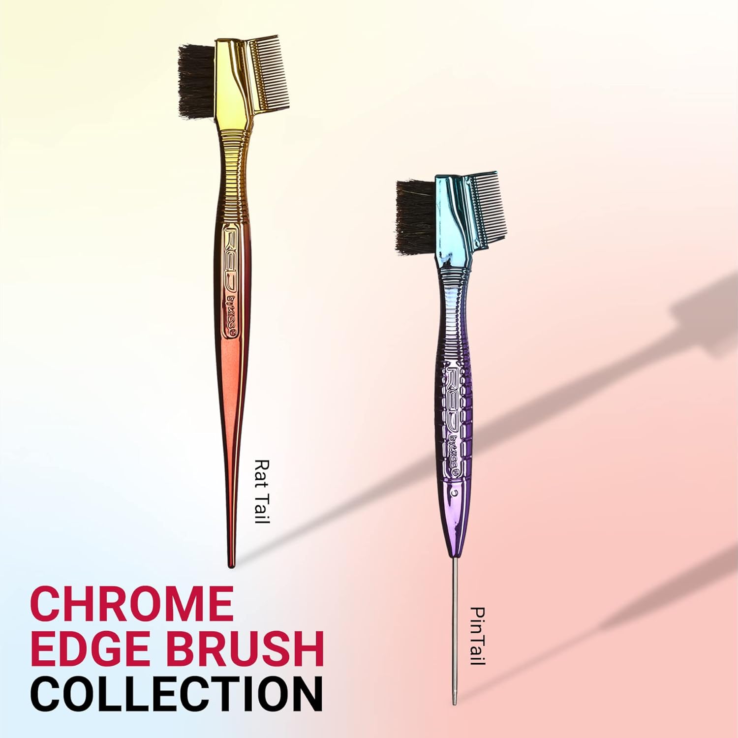 RED BY KISS EDGE BRUSH OMBRE CHROME BLUE