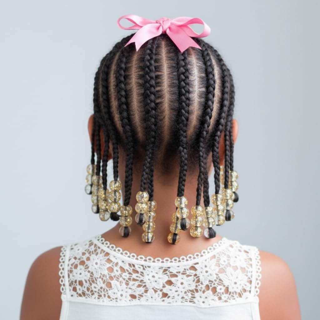 DONNA KIDS JELLYISH HAIR BEADS 14mm #GOLD SPRINKLES