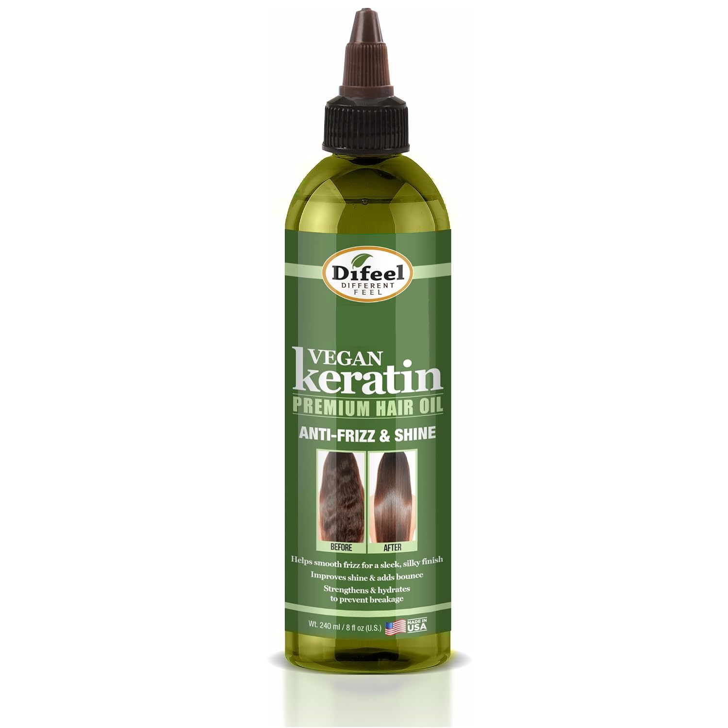 DIFEEL VEGAN KERATIN PREMIUM HAIR OIL 8OZ