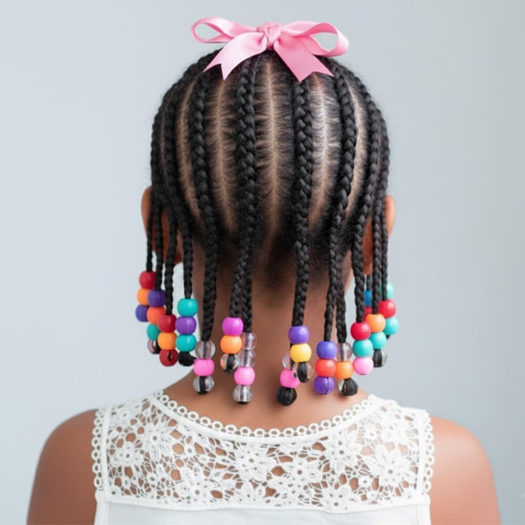 DONNA KIDS JELLYISH MARBLE HAIR BEADS NEON 14mm #ASSORTED