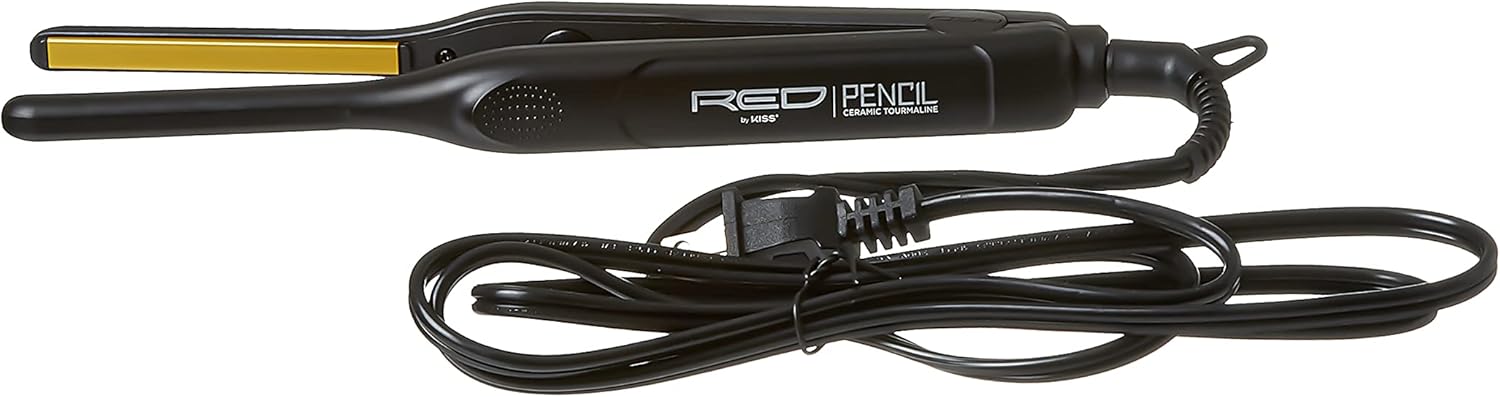Red By Kiss Ceramic Pencil Flat Iron 3/10"