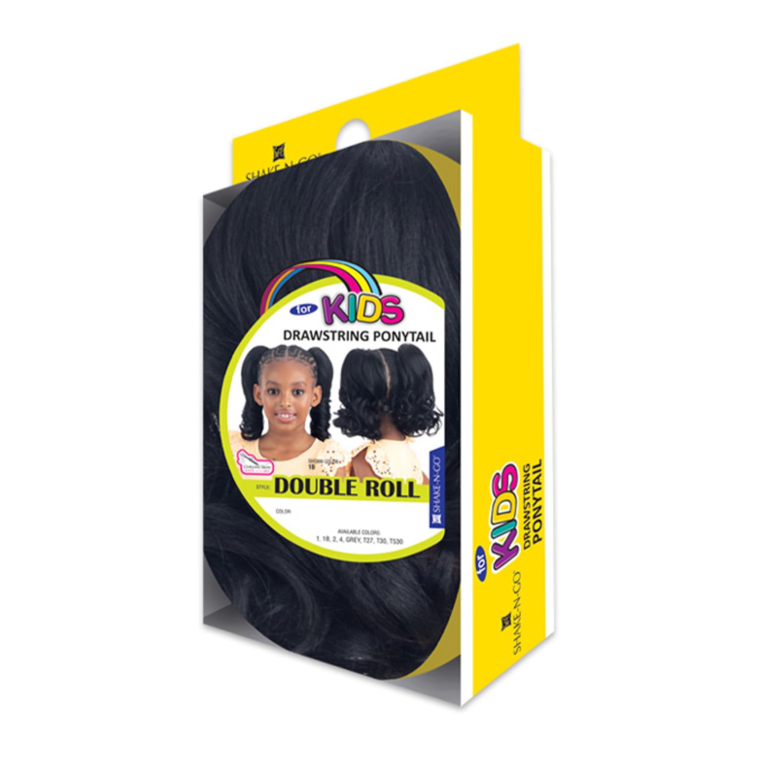 SHAKE-N-GO KIDS DRAWSTRING PONYTAIL DOUBLE ROLL #1