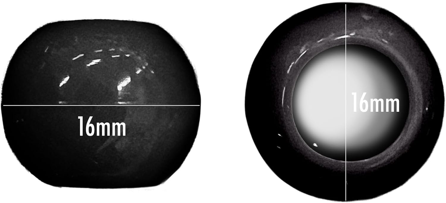 DONNA KIDS JELLYISH MARBLE HAIR BEADS 16mm #BLACK