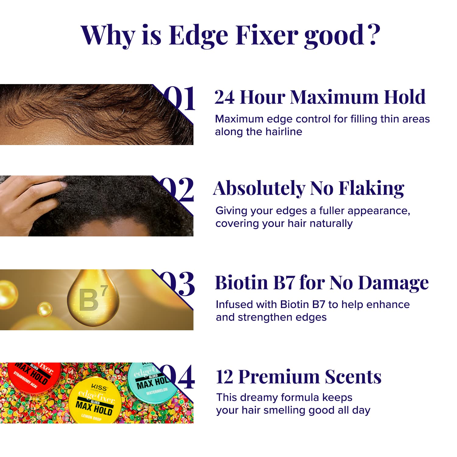 RED BY KISS EDGE FIXER 30 ML Grape