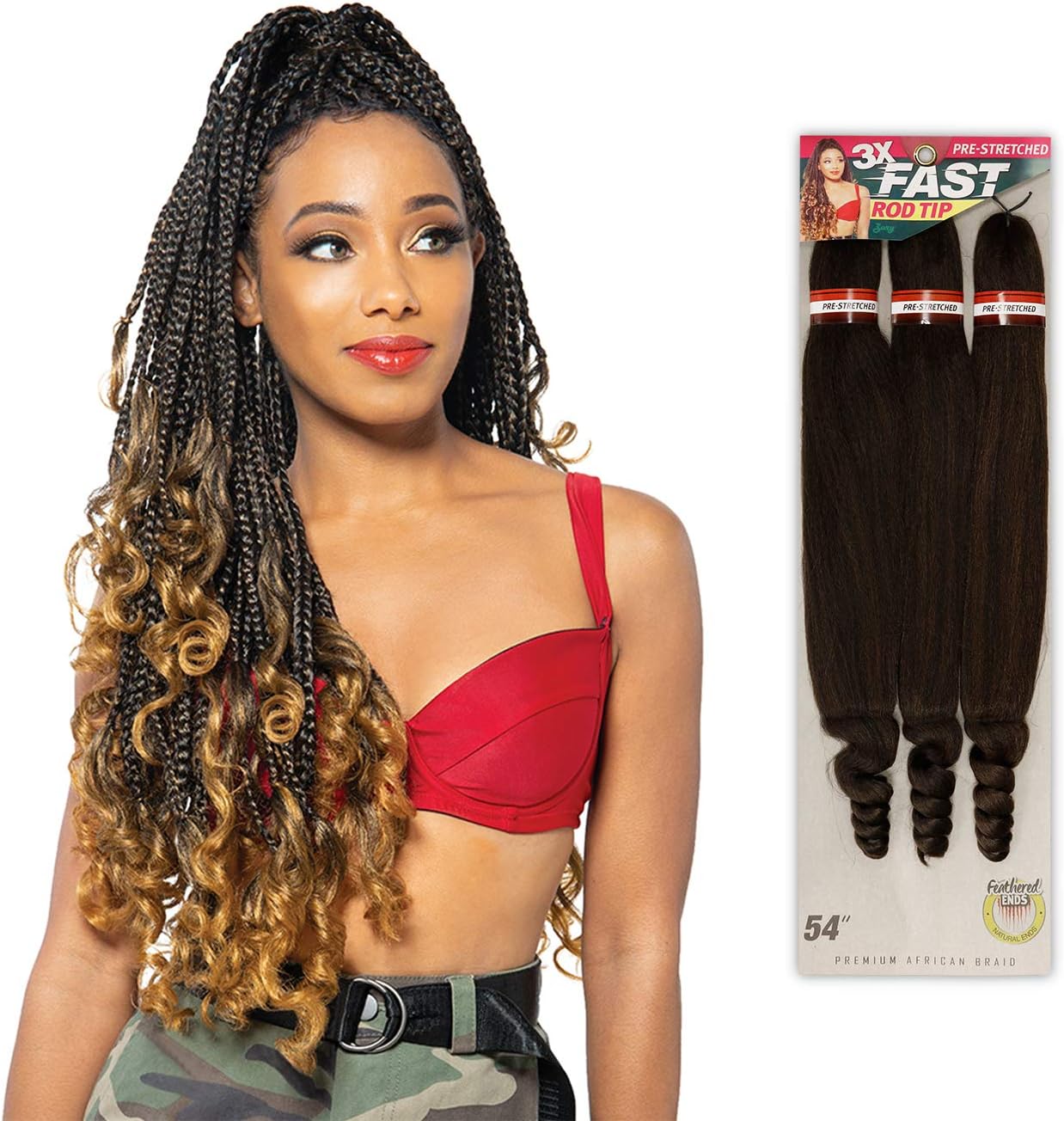 ZURY 3X FAST ROD TIP BRAID HAIR