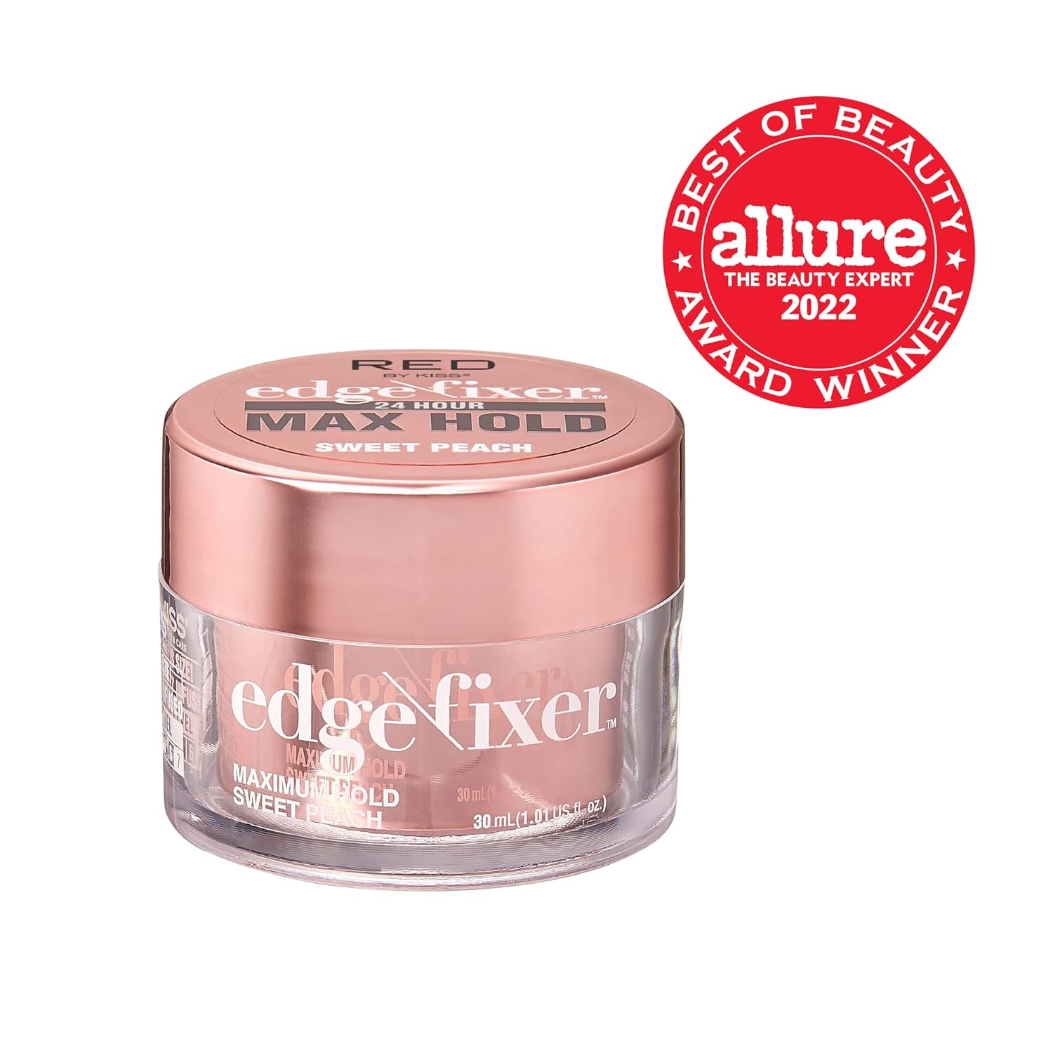 KISS RED EDGE FIXER 24HR MAX HOLD SWEET PEACH 30mL