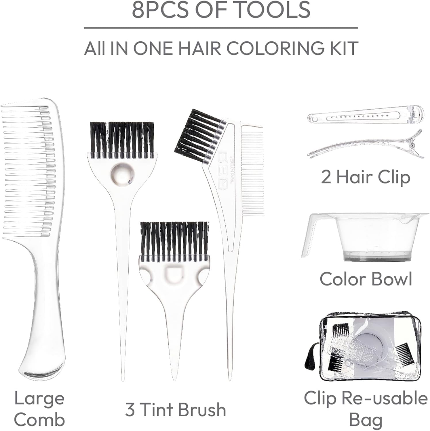 RED BY KISS 8 PIECE DIY COLORING KIT