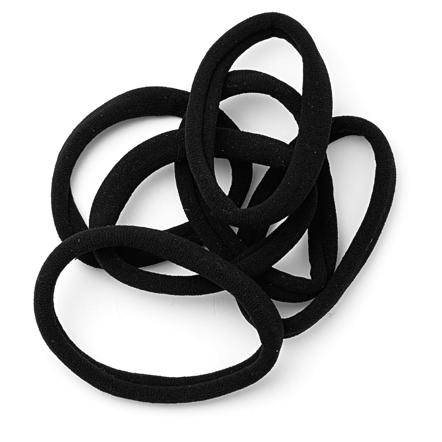 RED BY KISS PONYTAIL HOLDER MEDIUM 6pcs #BLACK