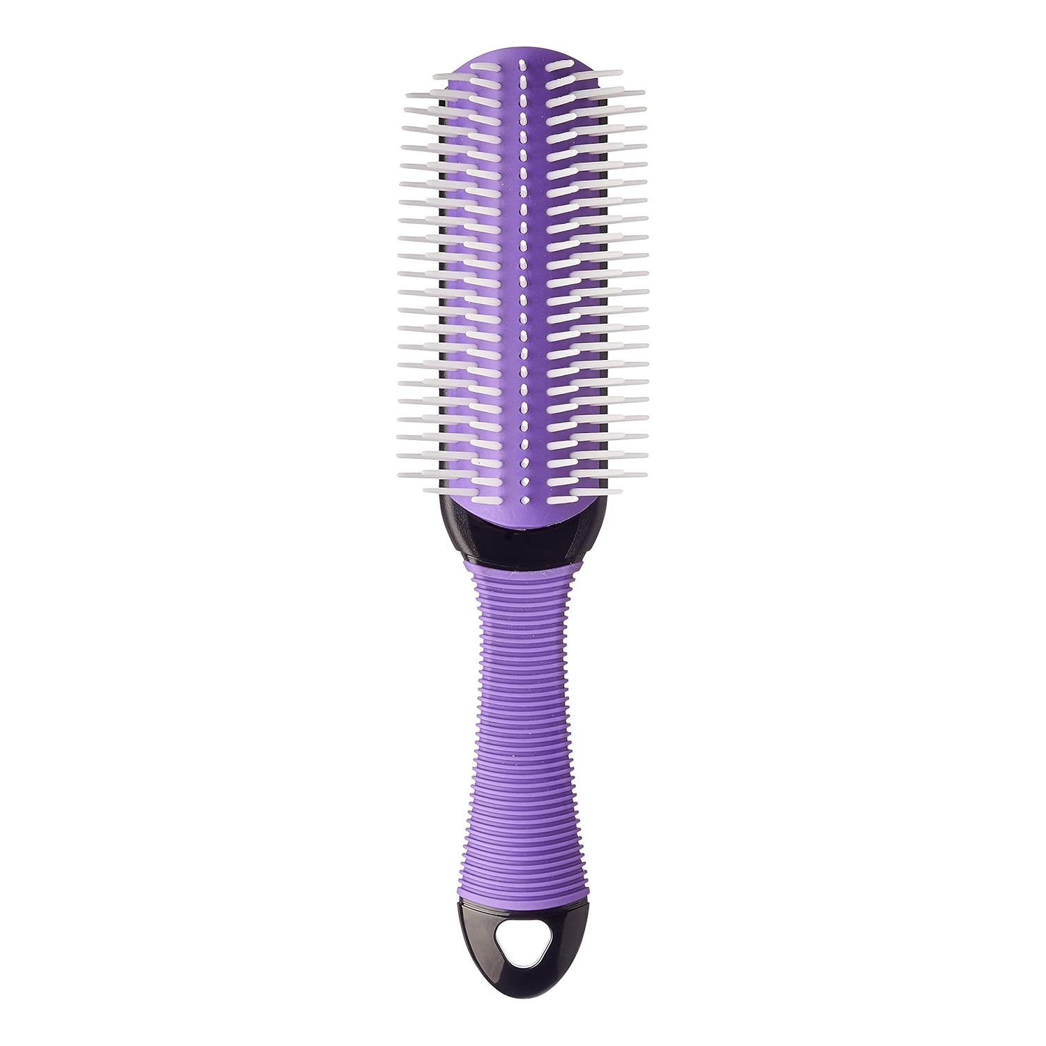 RED BY KISS 7 ROW DETANGLING BRUSH PURPLE
