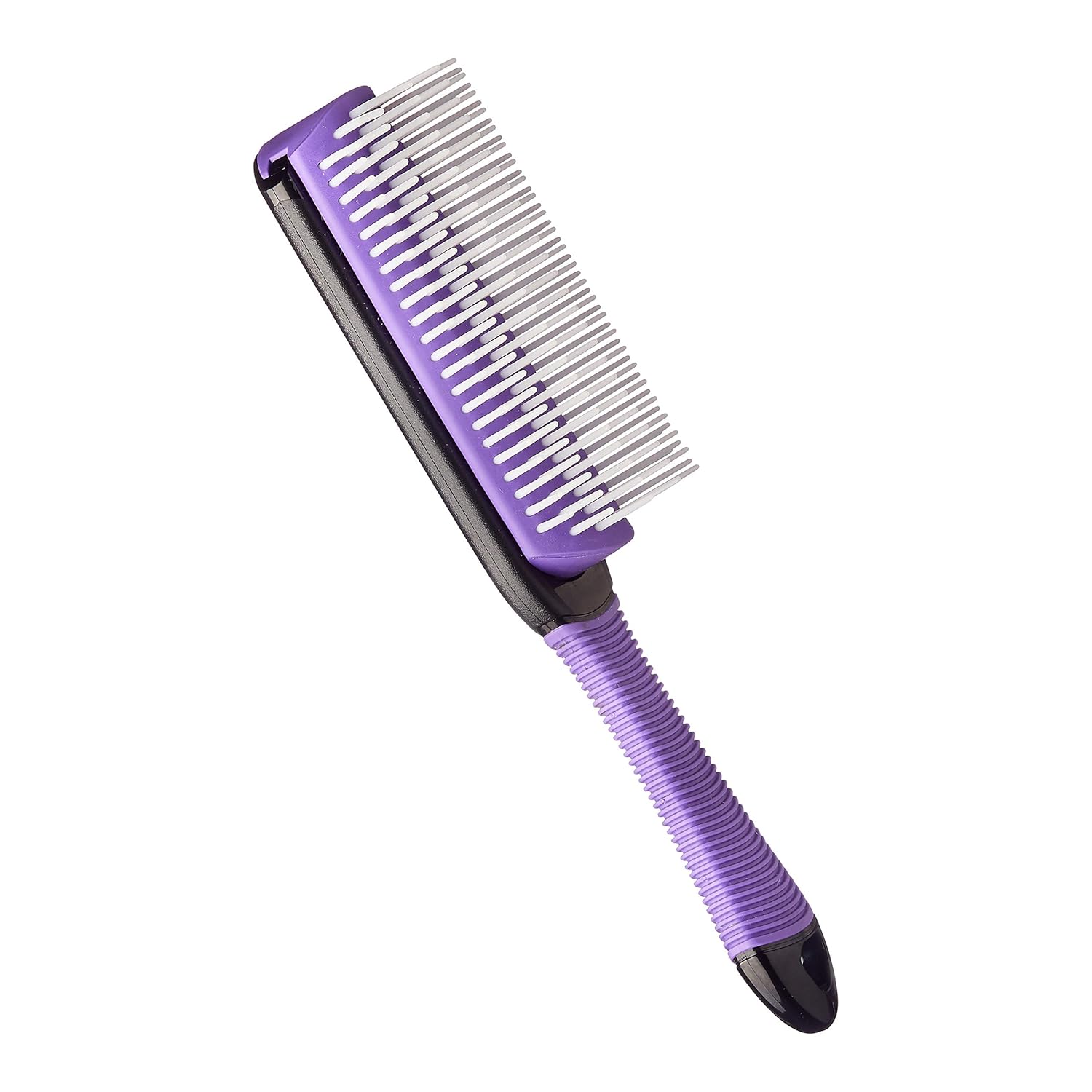 RED BY KISS 7 ROW DETANGLING BRUSH PURPLE