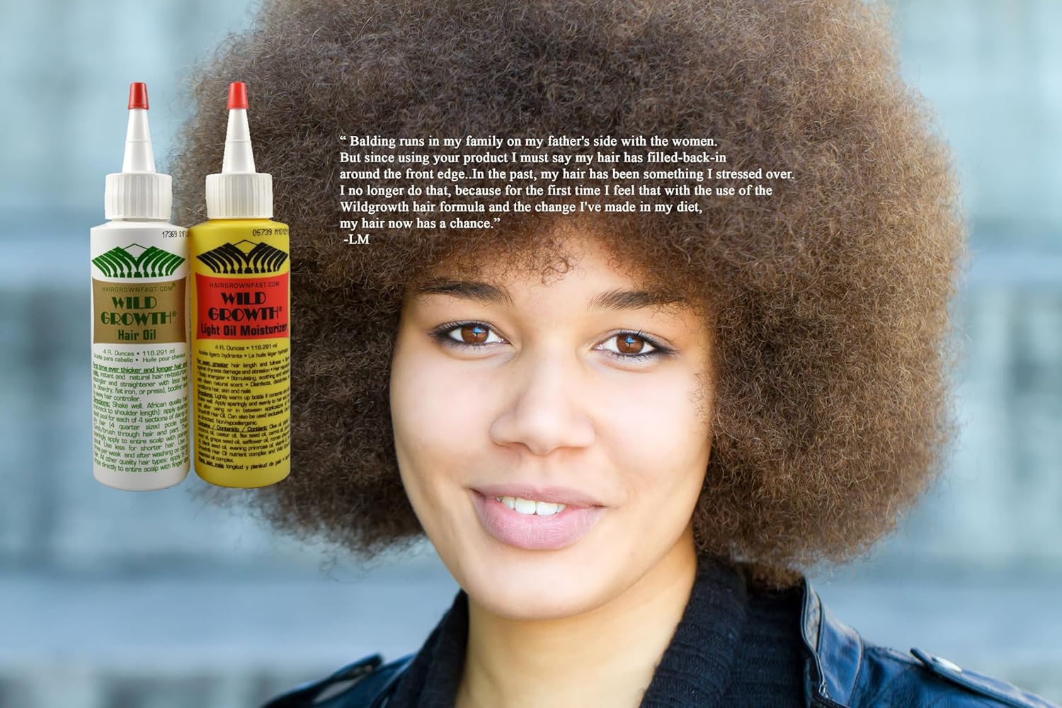 WILD GROWTH "NEVER BEFORE NOW GROWTH" HAIR OIL 4oz