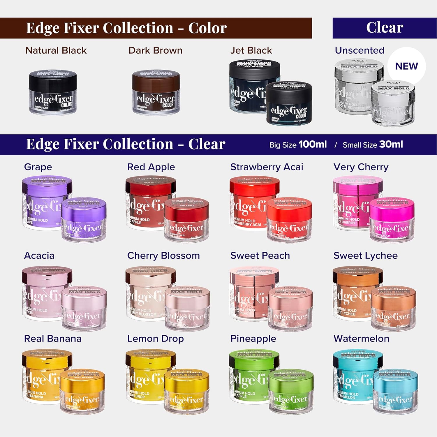 RED BY KISS EDGE FIXER 30 ML Cherry