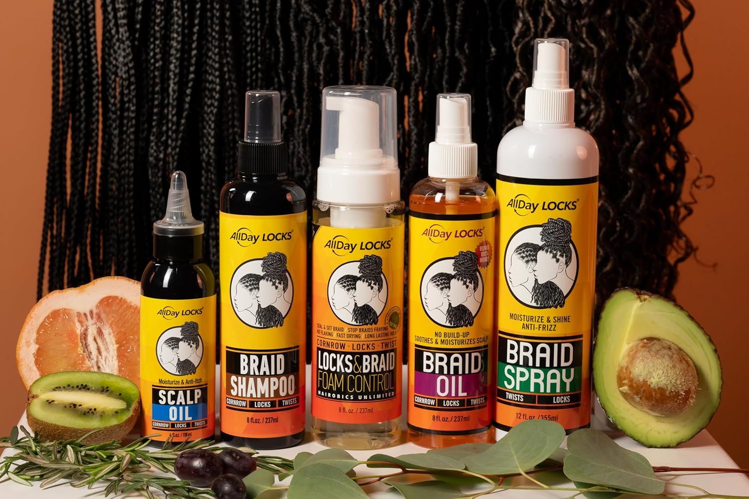 ALLDAY LOCKS BRAID SHAMPOO 8oz